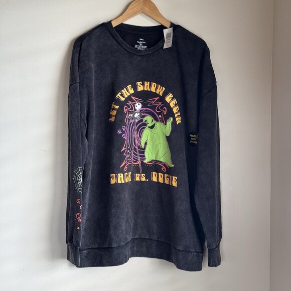 Disney The Nightmare Before Christmas Oogie Boogie VS Sweatshirt X-Large New - Picture 1 of 13